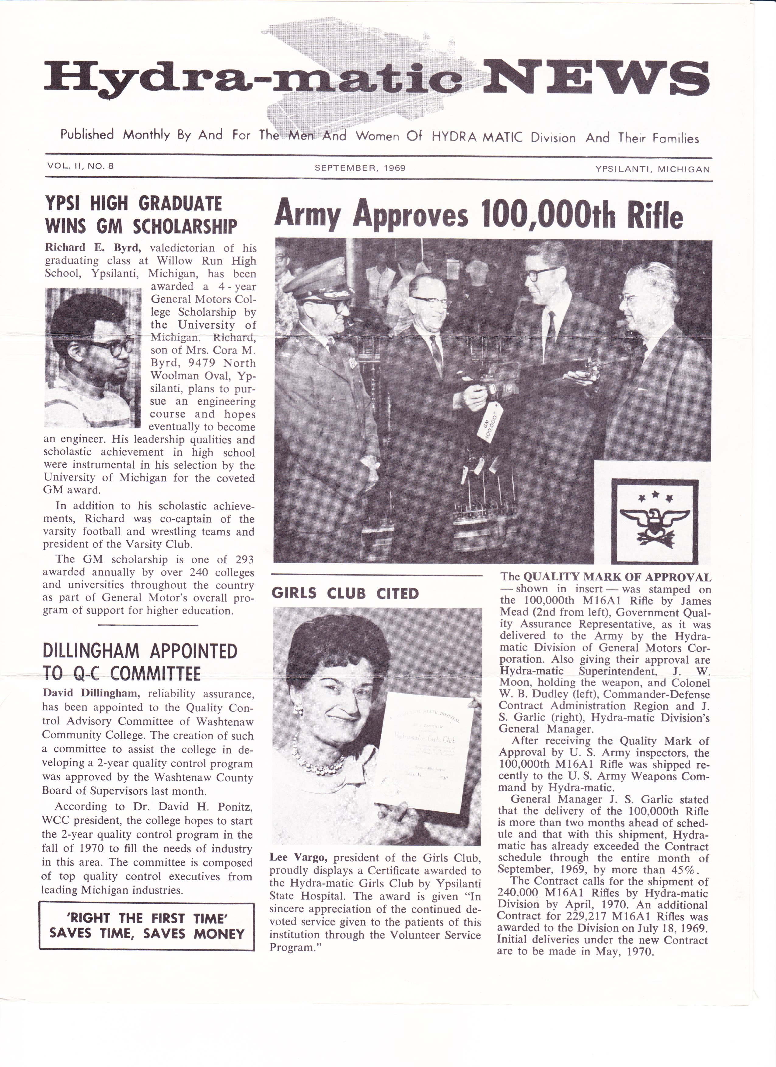 Hydra-Matic News 1969, Page 1